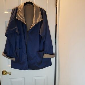 Reversible Navy Blue Utility Jacket